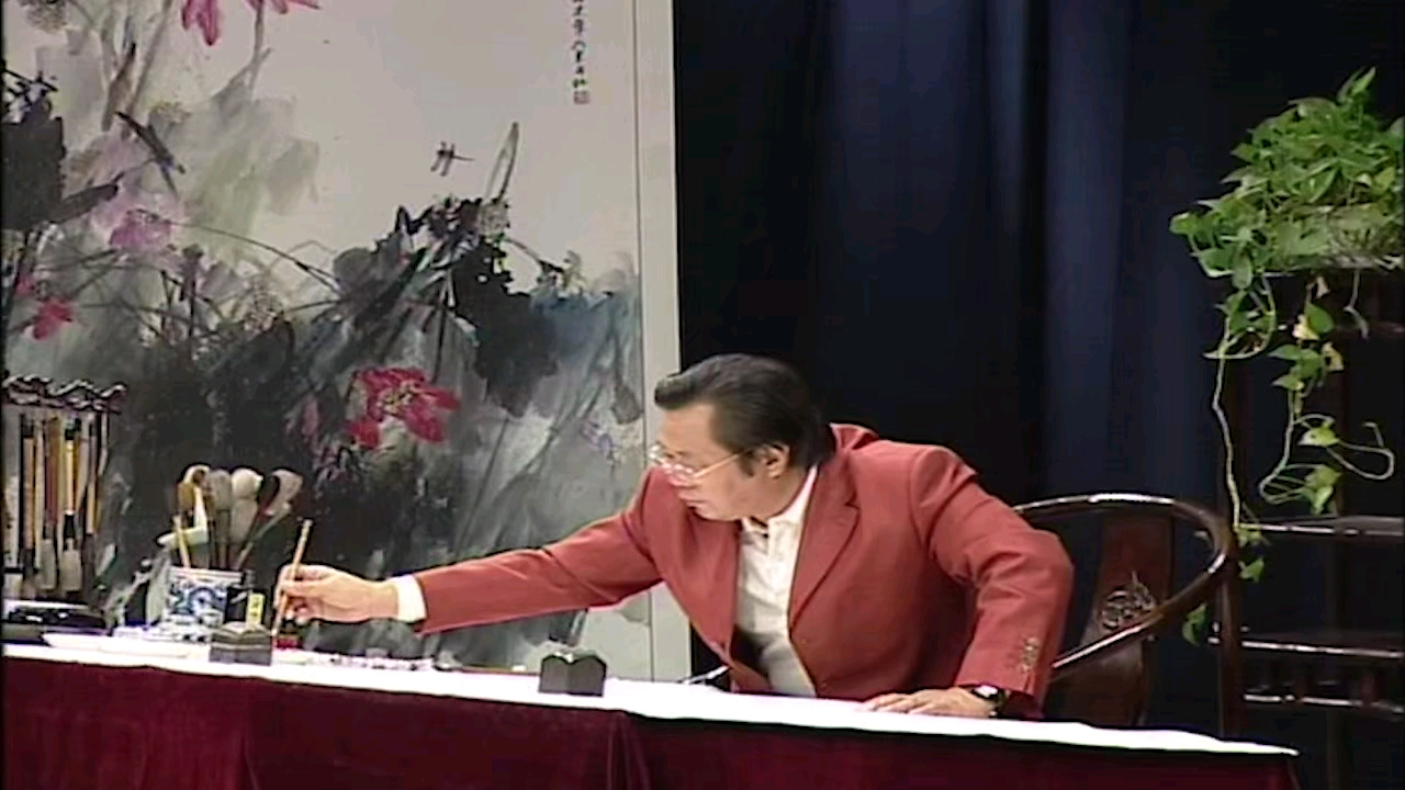 简单中国画教学视频 国画公鸡画法步骤_绘画吧