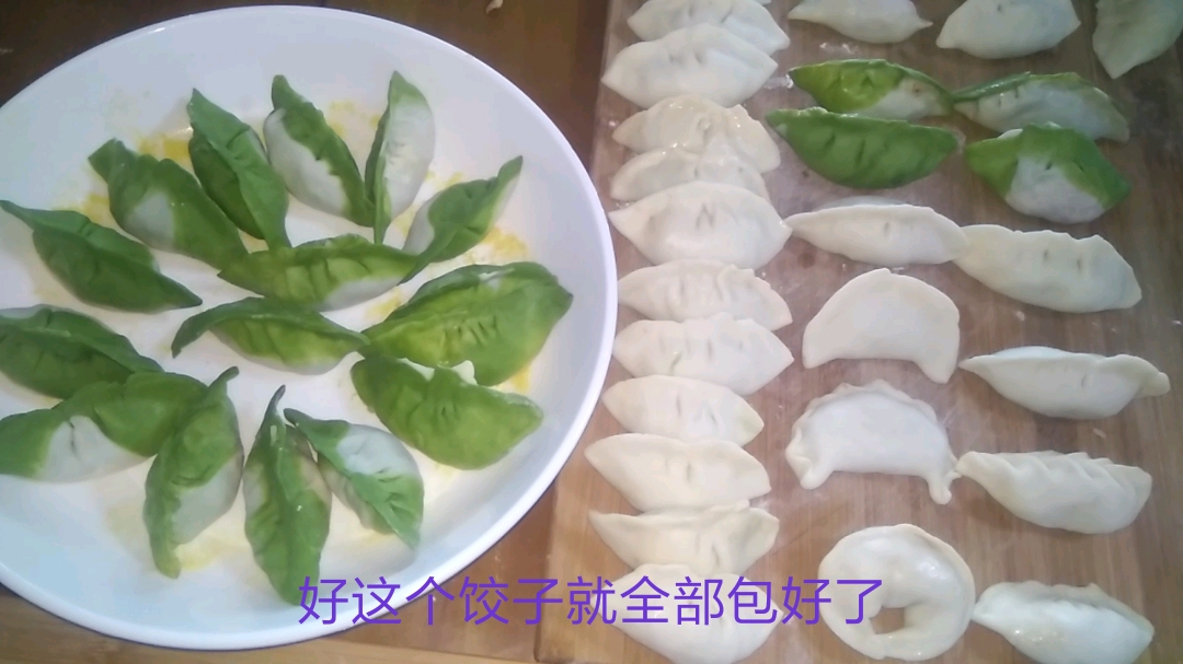 安娜用猪肉萝卜鸡蛋馅做三种好吃的,卷煎,蒸饺和煮水饺儿子真香