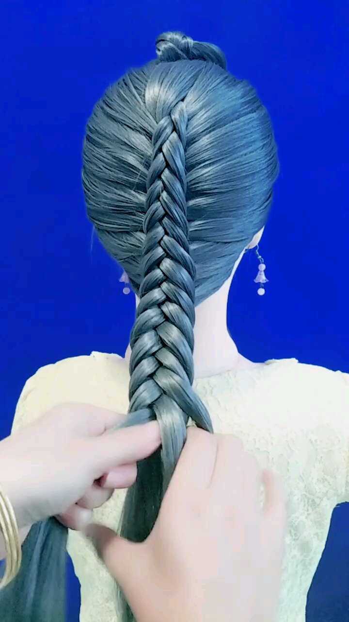 反编鱼骨辫