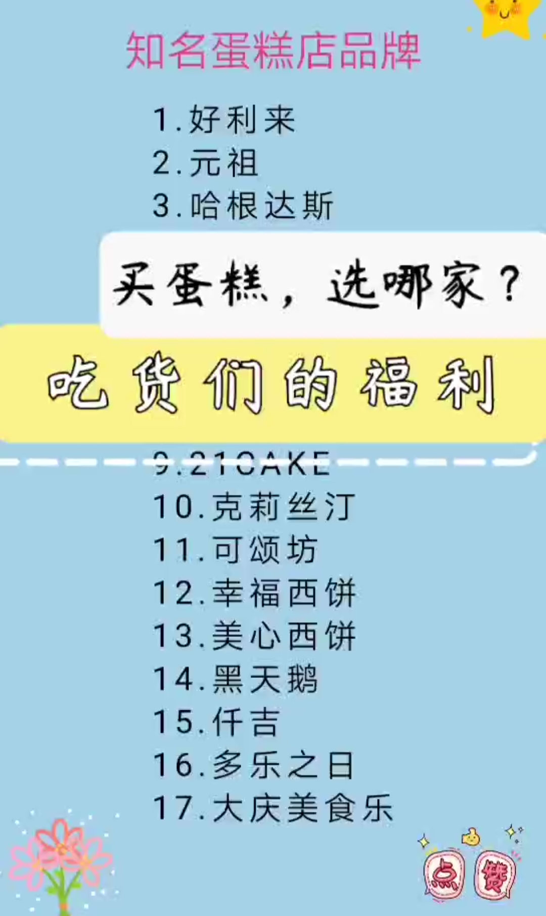 #我要上热门#这些好吃的蛋糕店,你都知道吗?