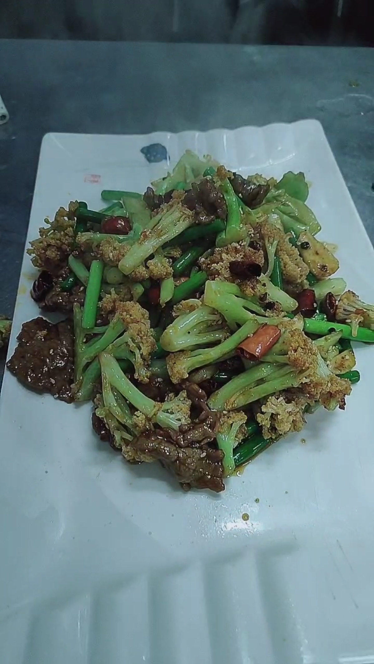 干煸有机菜花,这叫一个美味美。