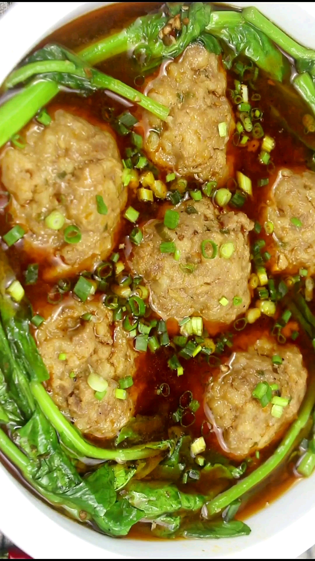 #食神大PK#水煮狮子头最麻辣糯香做法!麻辣鲜香嫩,劲道弹牙,香糯美味,巴适得板(下)