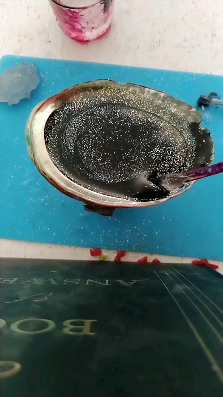 一个鲍鱼壳,打造属于你的一片星空[滴胶教程]2