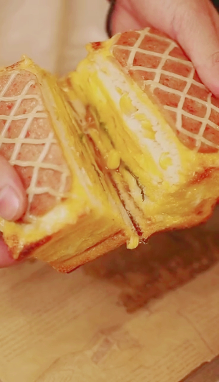 #自制美食#家庭版三明治 你知道怎么怎么做了吗