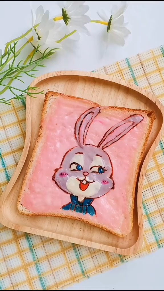 奶酪手绘吐司,还持有好看的土司你们学会了吗