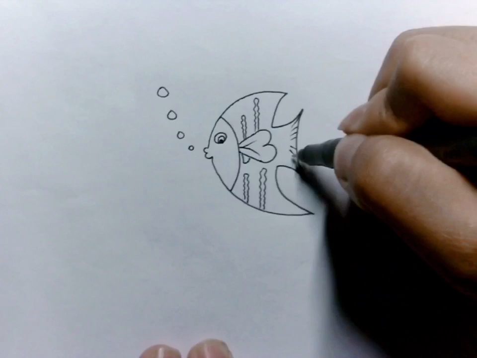 #简笔画#简笔画5000例视频版第17集数字3画海鱼,持续更新。