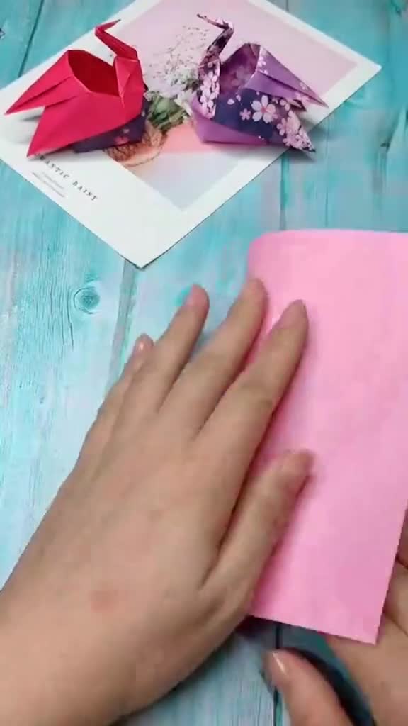 小天鹅,折纸,手工