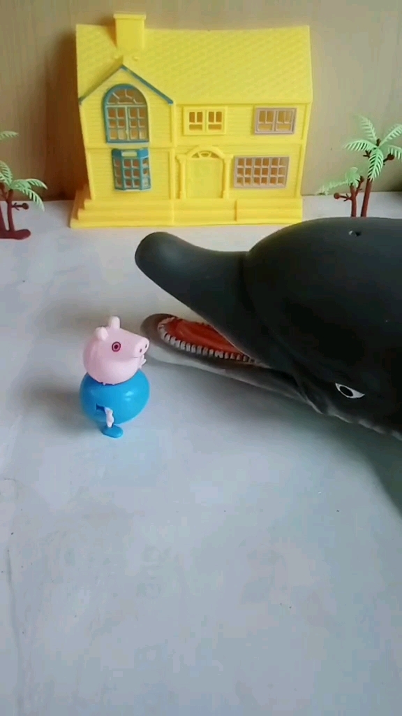大鲨鱼吃人了。上