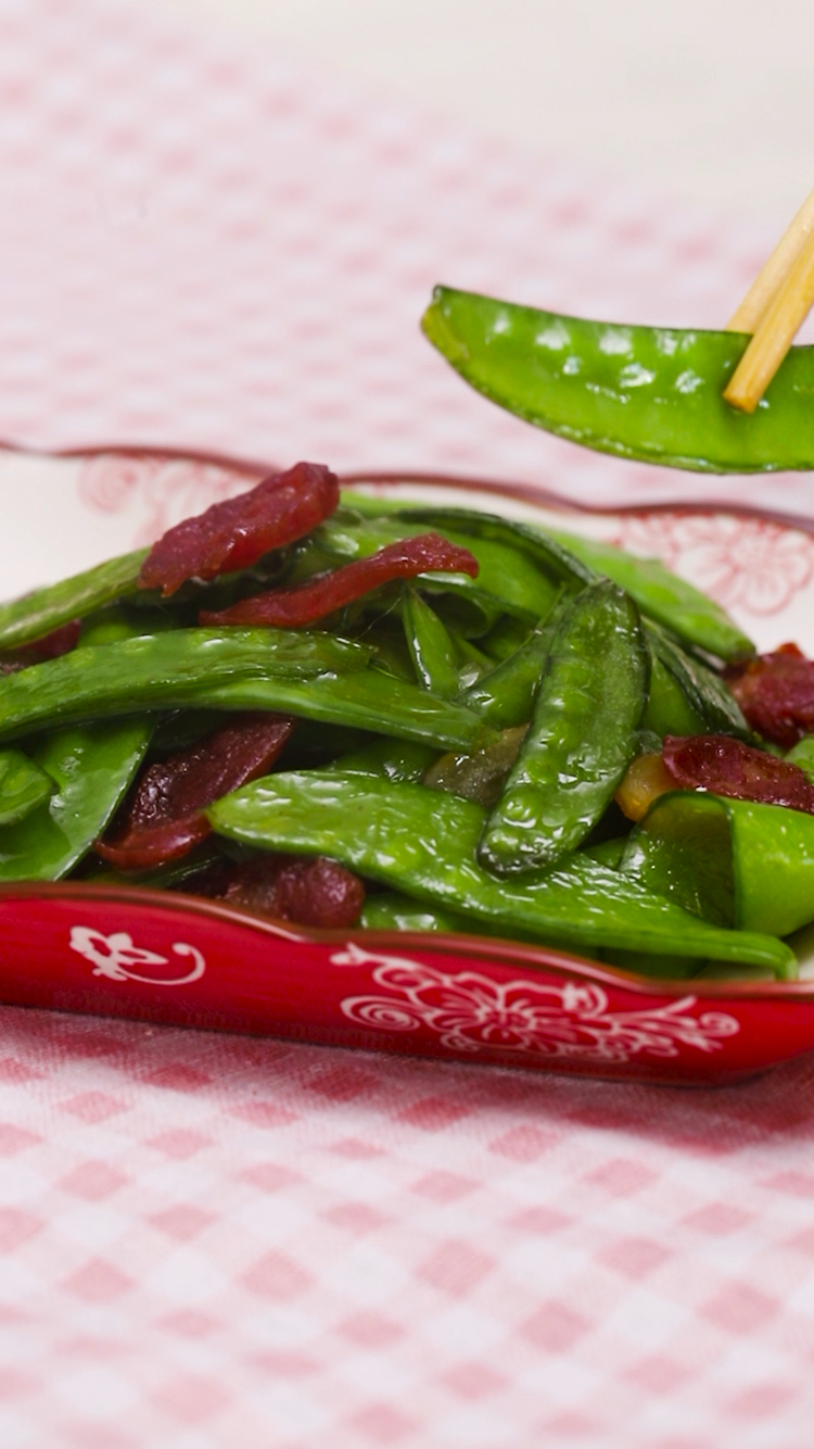 荷兰豆炒腊肠