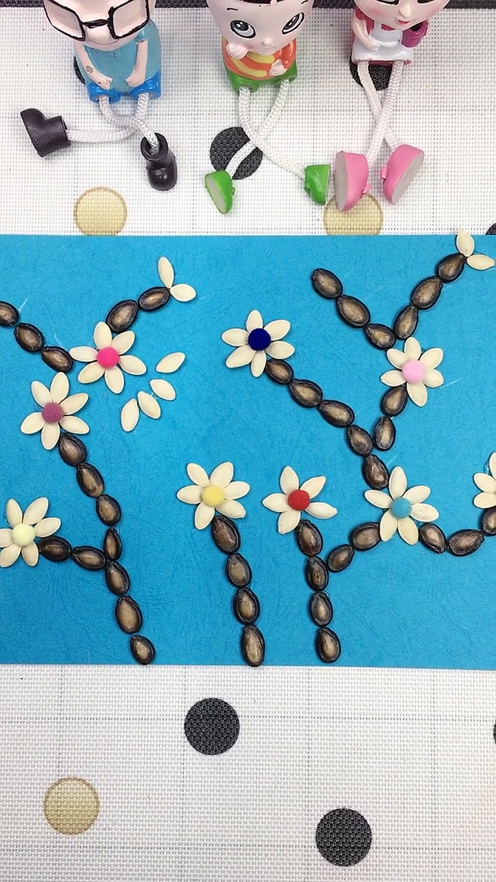 #幼儿手工火了#干枝梅