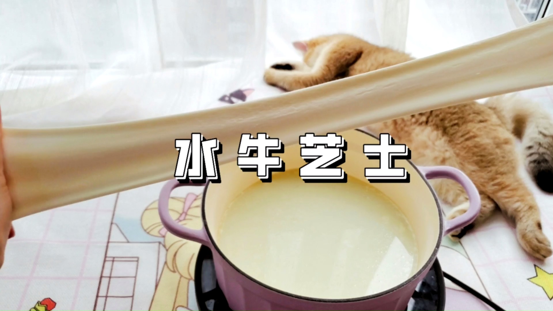 #美食#十几块就可以做成的芝士,能拉丝一米长!