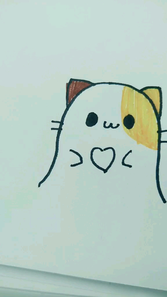 几根线条就能画好的小猫咪
