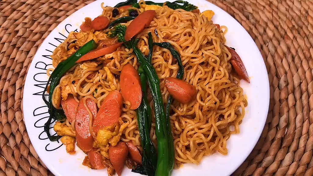#秀出我的家乡味#炒方便面