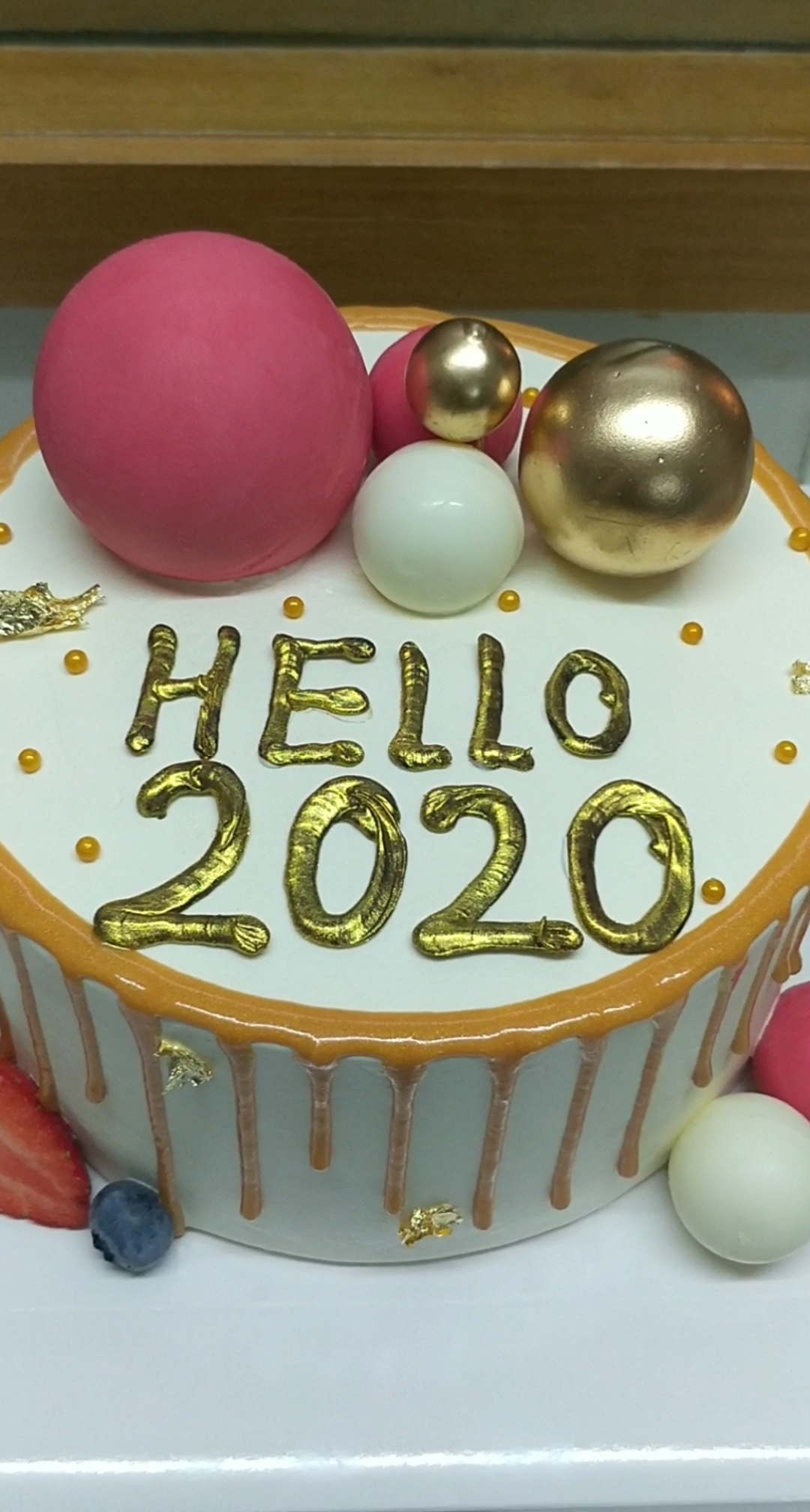 新年蛋糕制作过程来了,有喜欢的吗?你好,2020, 愿新年,胜旧年