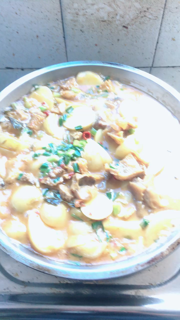 腊鸡烧土豆味道好极了