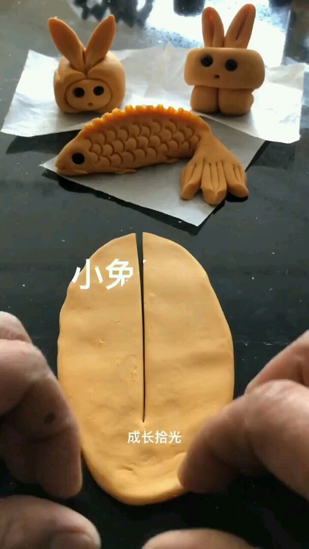 孩子不爱吃饭怎么办,教给你一款馒头造型小兔子。#美食教程#面食