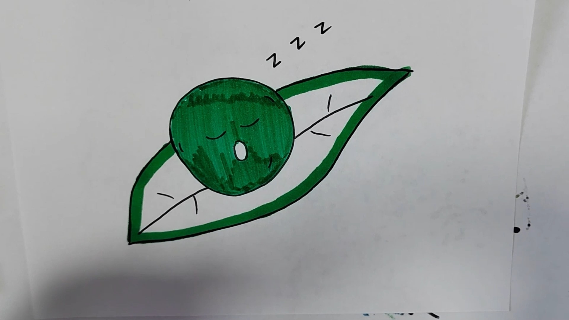 立立莉教你画糍粑,是不是很简单?