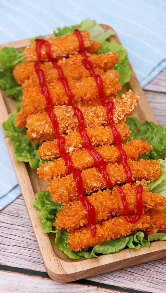 香酥鸡条,色香味俱全