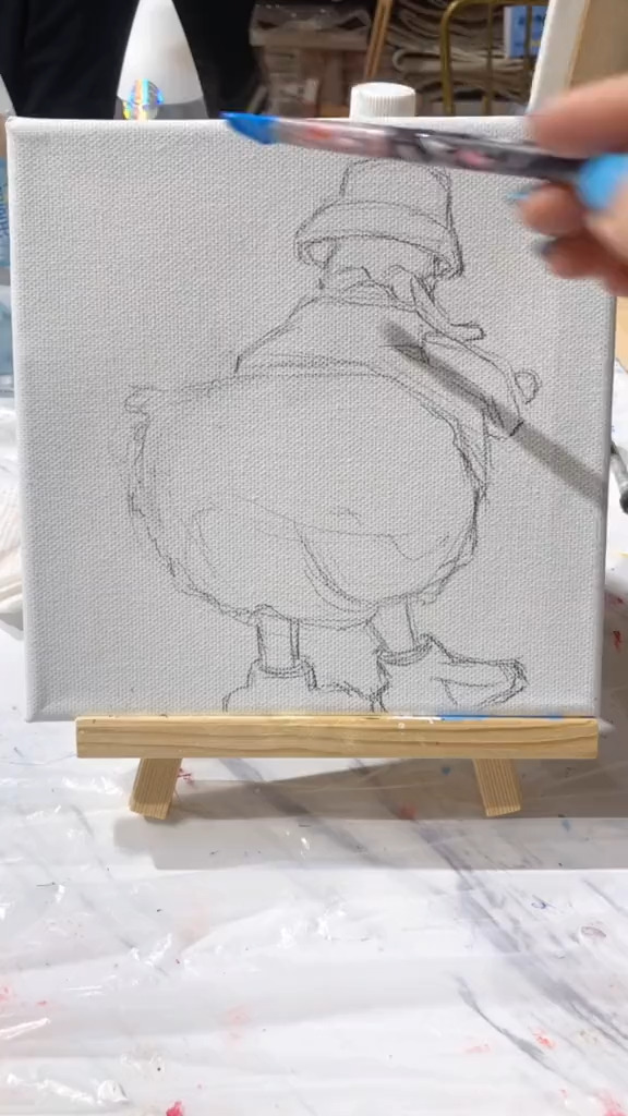 #画画原来如此简单#可爱的唐老鸭来了～～