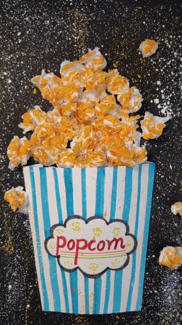 #创意美术#这个爆米花是不是很有创意