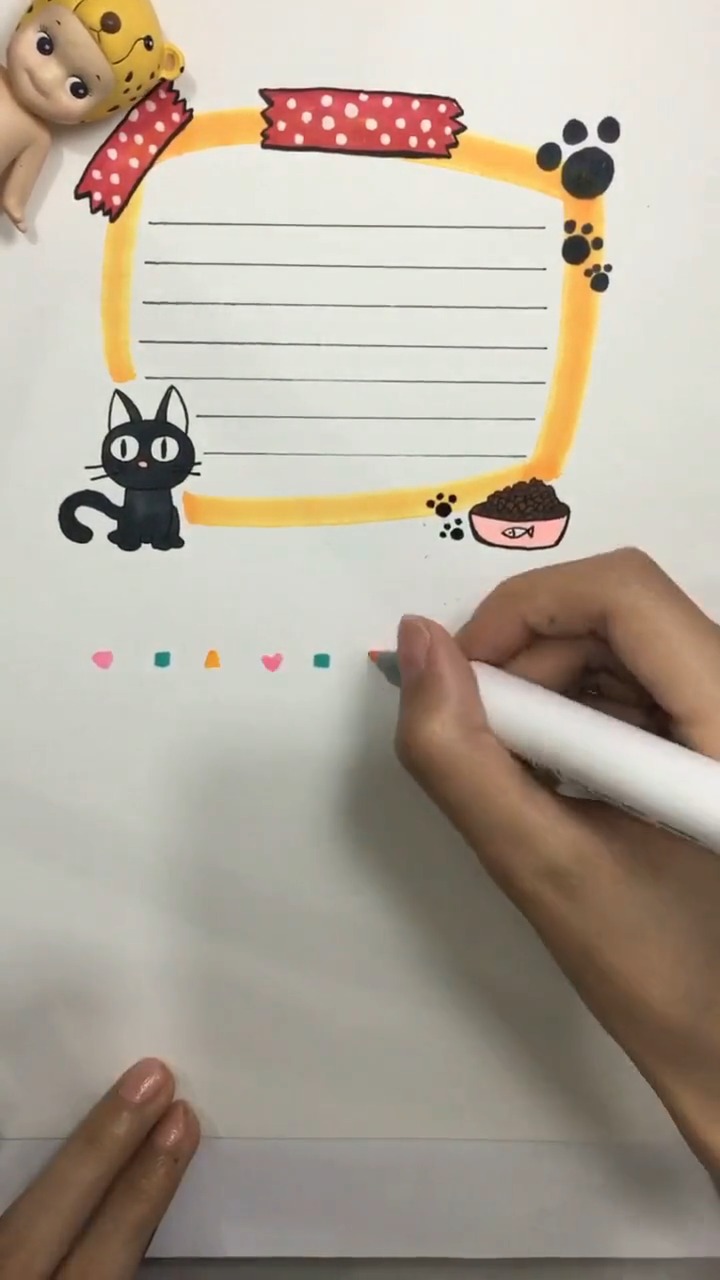 #手绘#每日花边,手帐手抄报都能用!