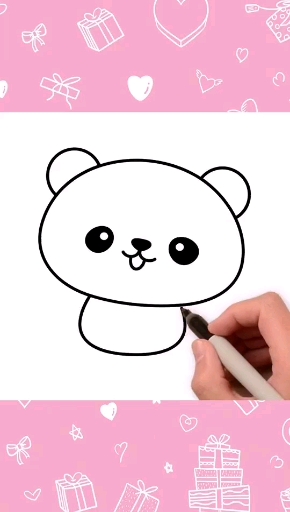 #简笔画大全#超可爱小熊猫