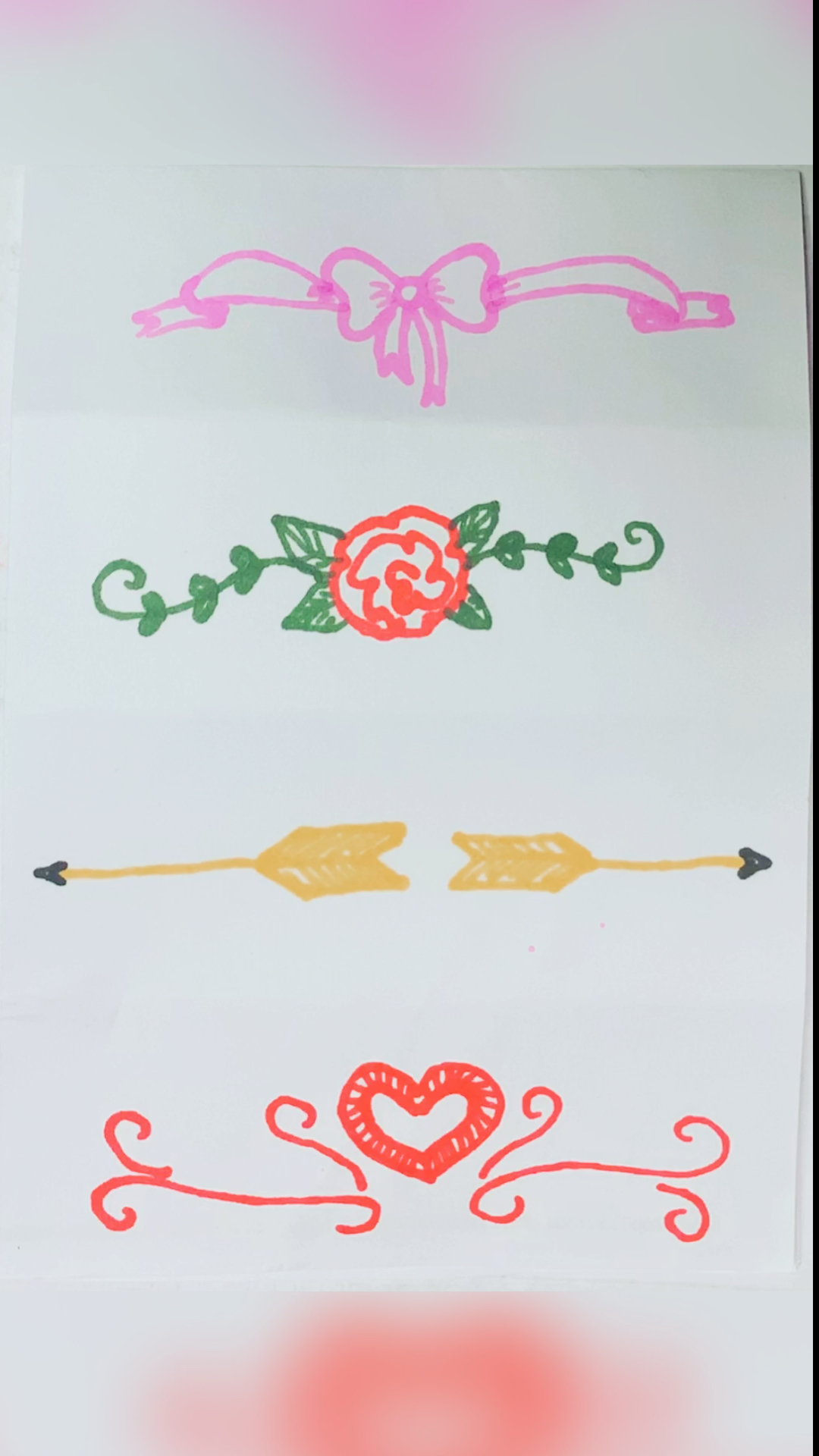 #简笔画#手账边框素材 简笔画
