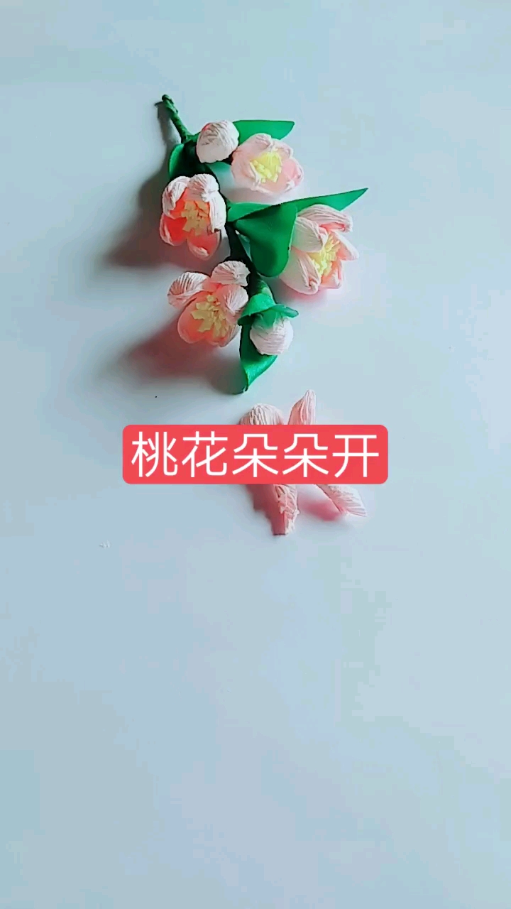 做一束桃花放家里,桃花运就来了。教程一
