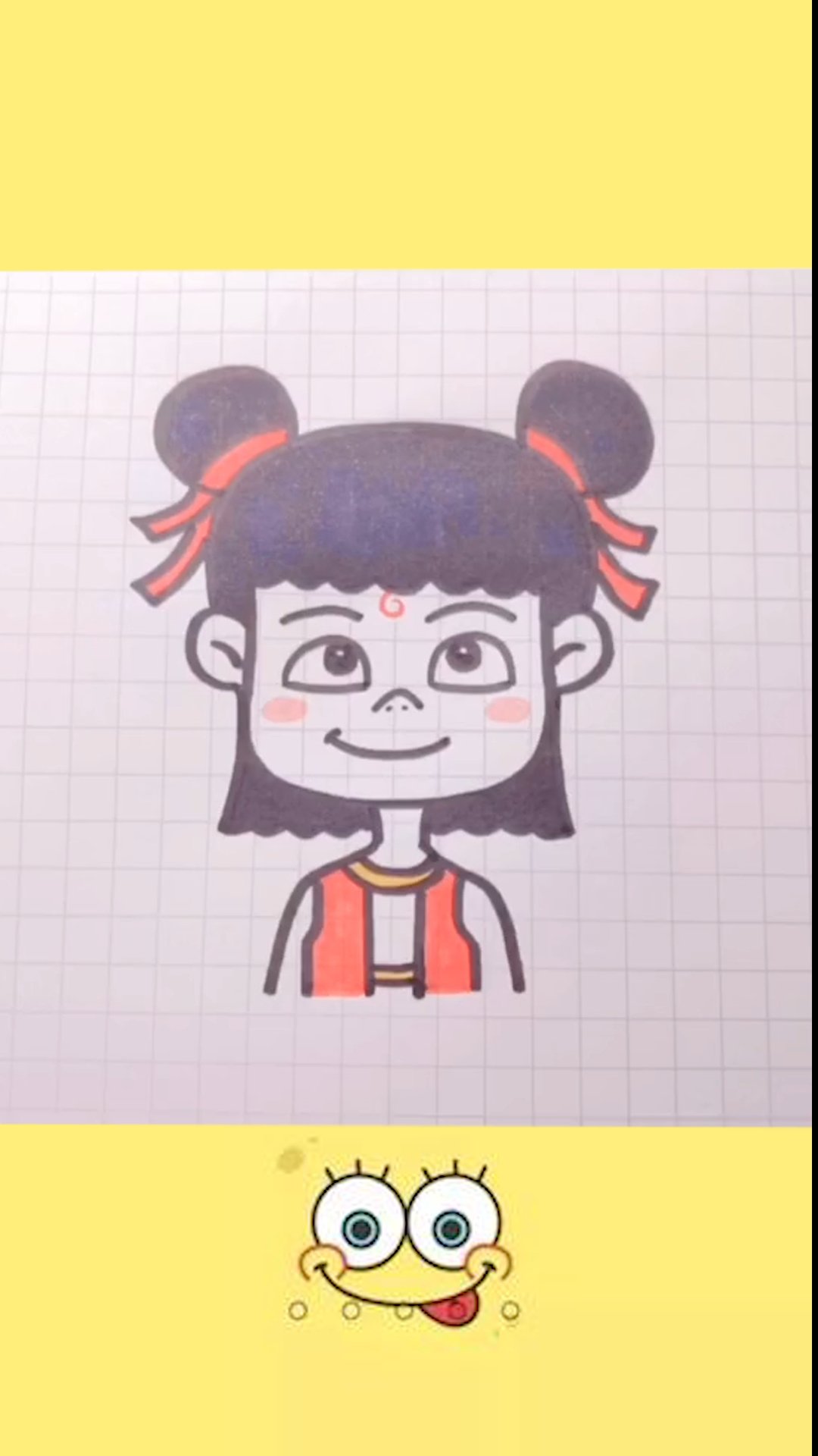 #画画原来如此简单#哪吒
