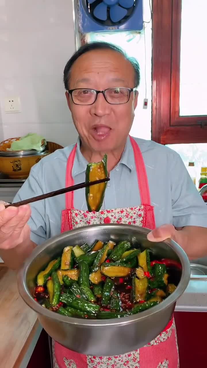 夏日开胃小菜酱黄瓜做法,开胃好吃又下饭,做法简单