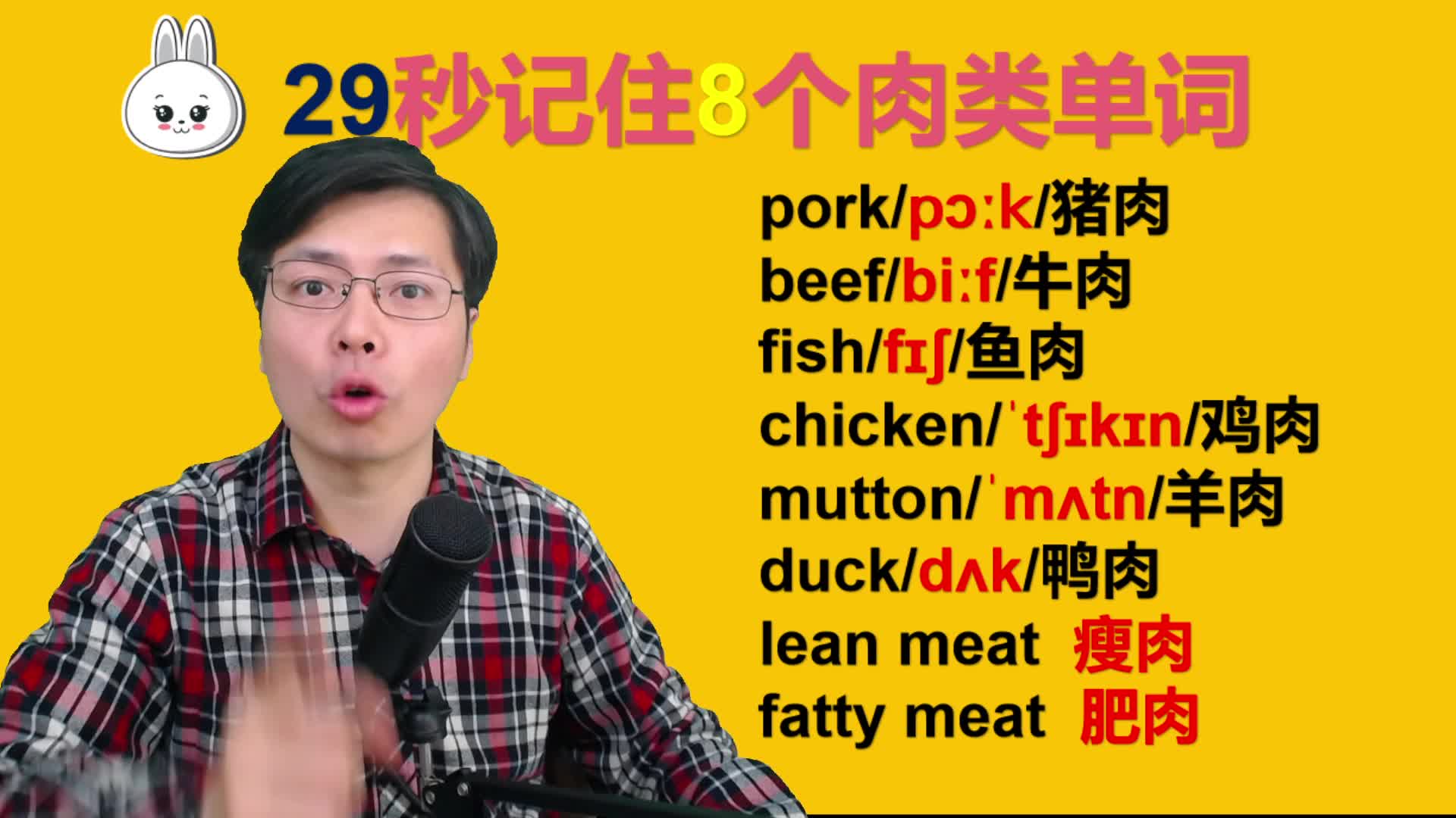 如何用1分钟记住8个肉类英语单词?来跟山姆老师学这个巧妙的方法