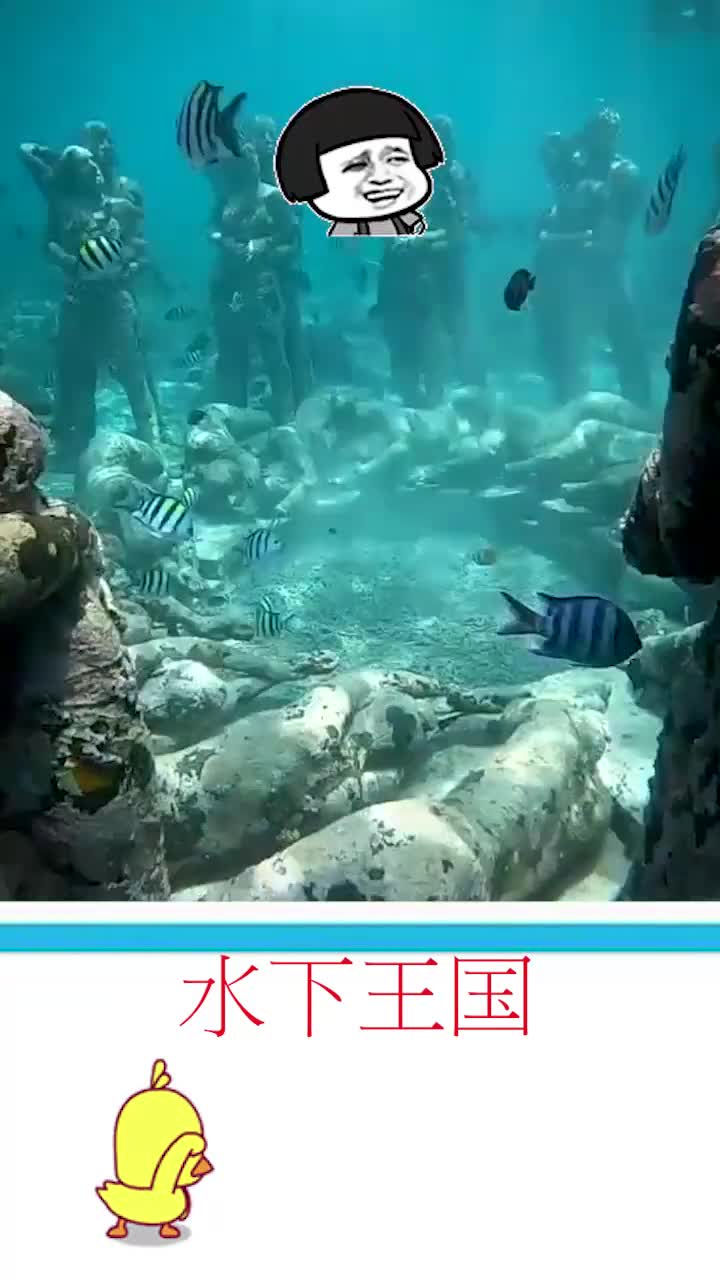 失落的水下王国,看到这里就有一股莫名的伤感,太唯美了