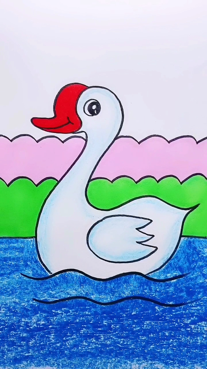 #简笔画#教你画大白鹅