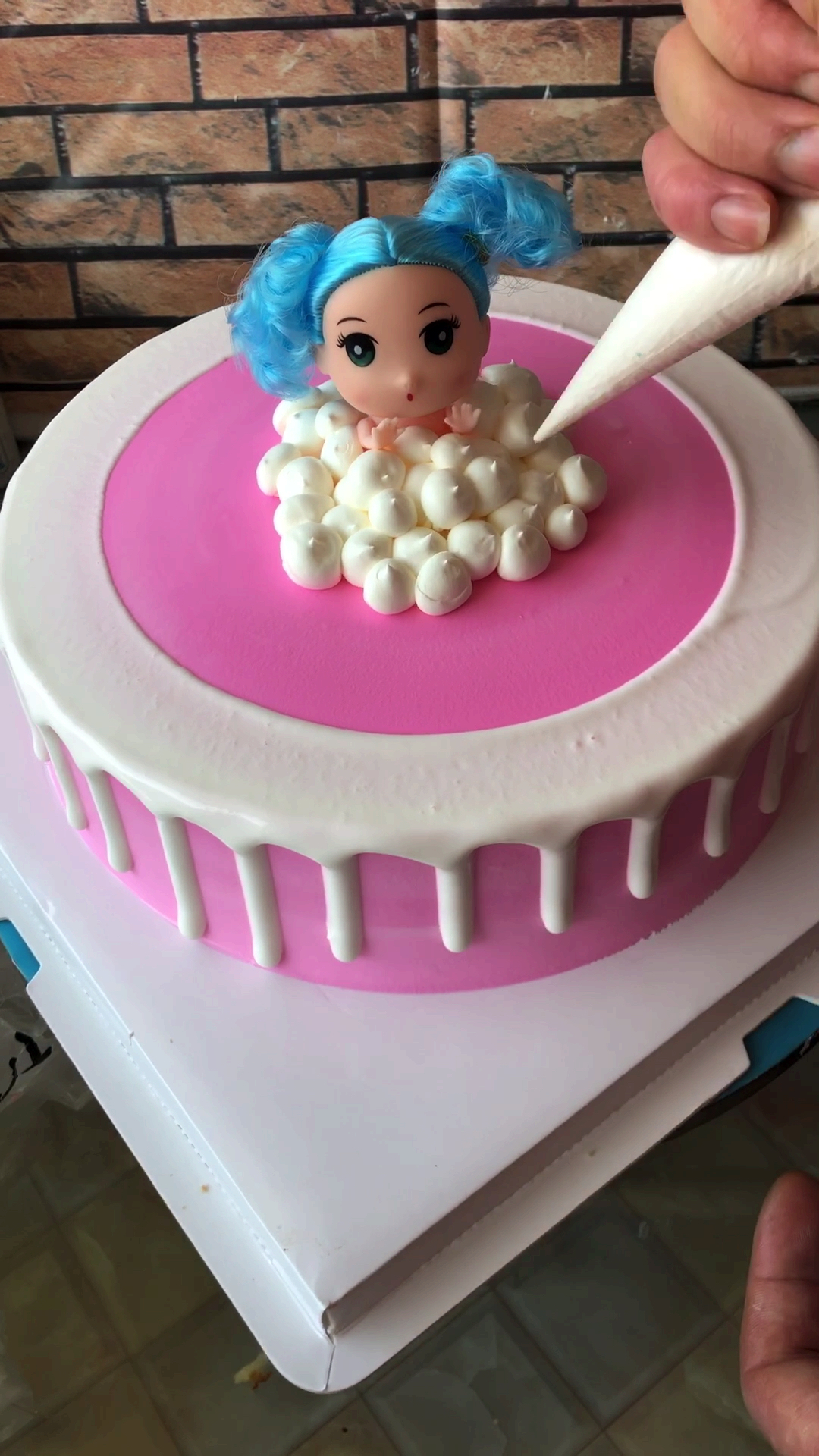 #生日蛋糕#小公主蛋糕制作