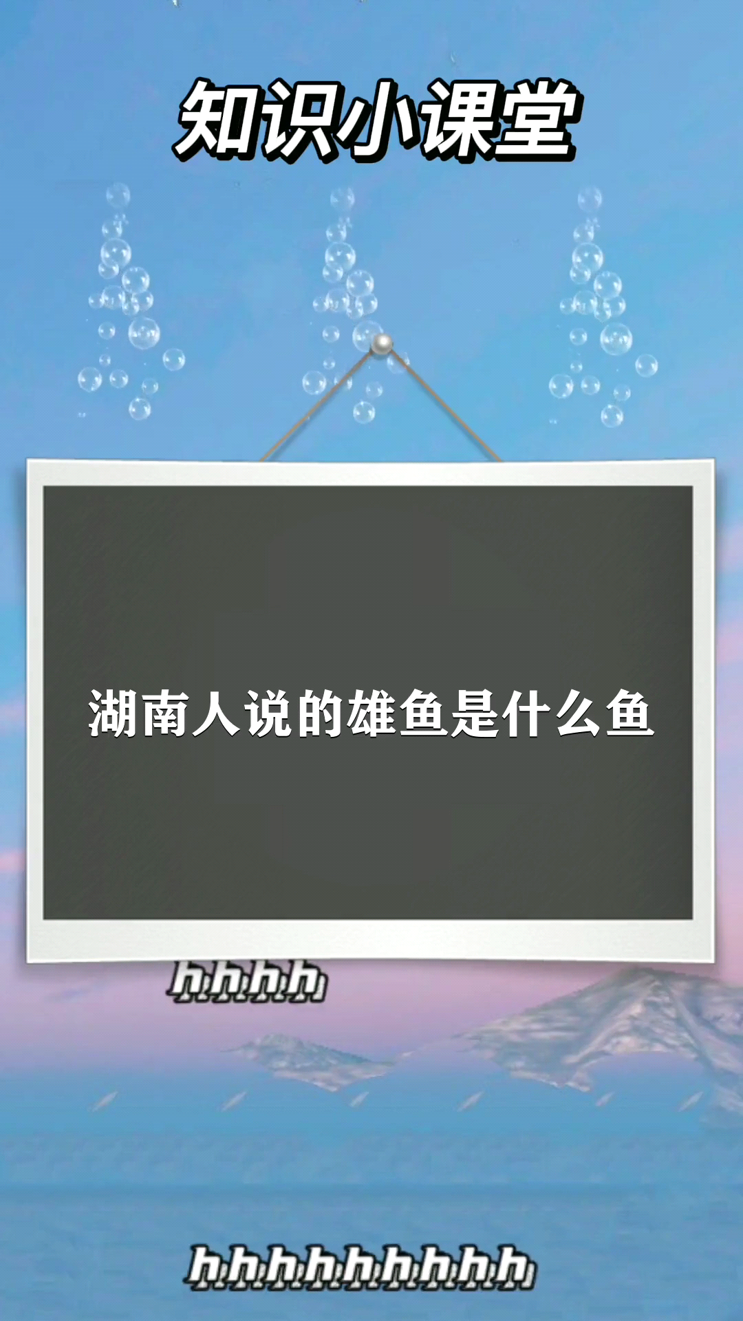 湖南人说的雄鱼是什么鱼