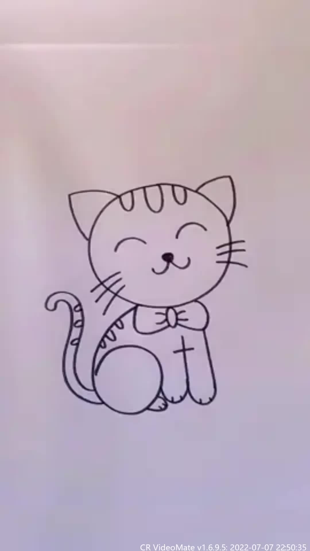 #爱情#幼儿园～小猫儿童可爱教程亲子