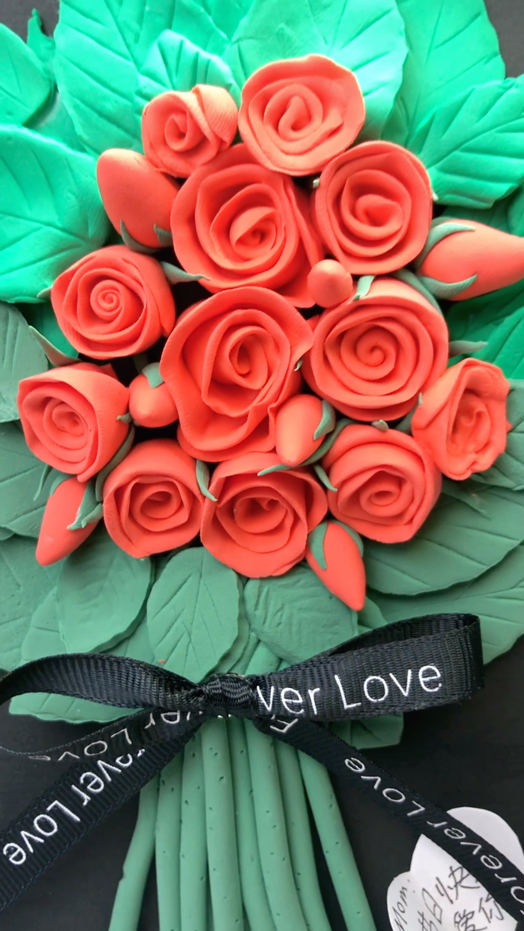 玫瑰花的另一种简单做法。每周的主题相关换打卡了#粘土手工