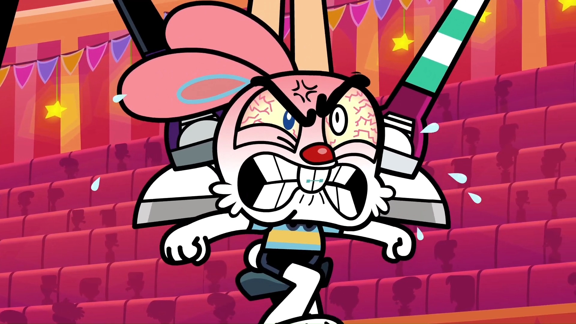 #动漫#胖子吃汉堡,越来越重,兔子差点崩溃