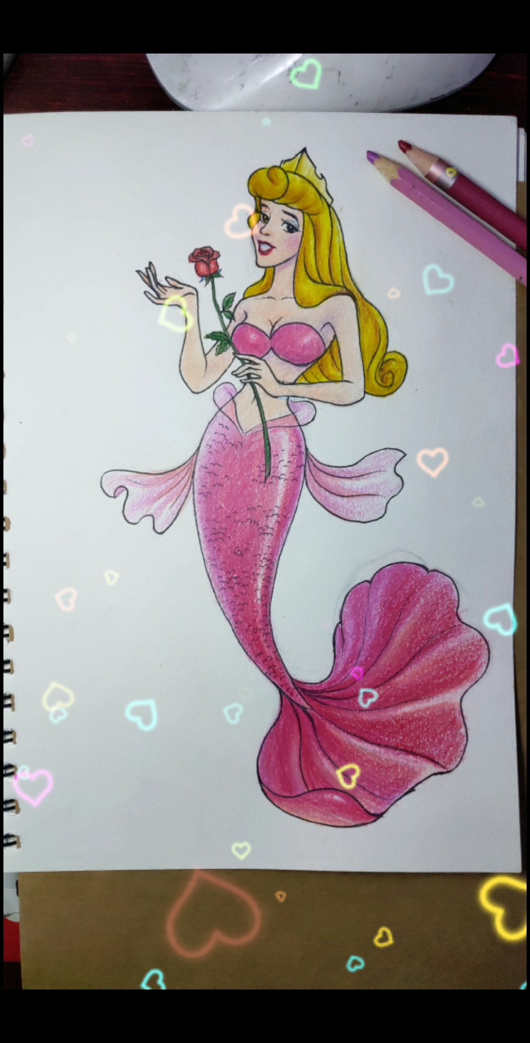 #永明漫画#今天画一下睡美人变成美人鱼的样子