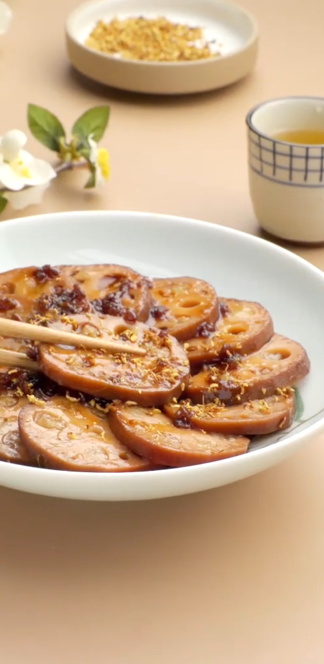 #自制美食#桂花糯米藕,色香味俱全!