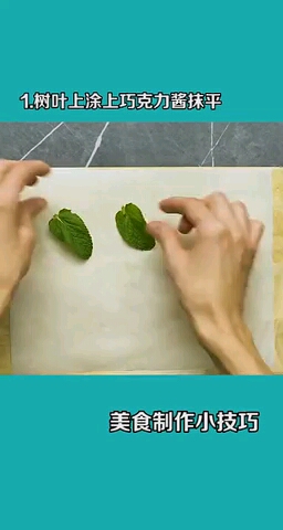 叶子蛋糕装饰,好美呀!