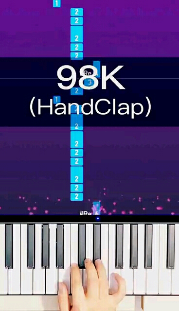 98K 简谱(· 表示高低音,# 表示黑键)  真的炒鸡好弹,重复的地方很多啦