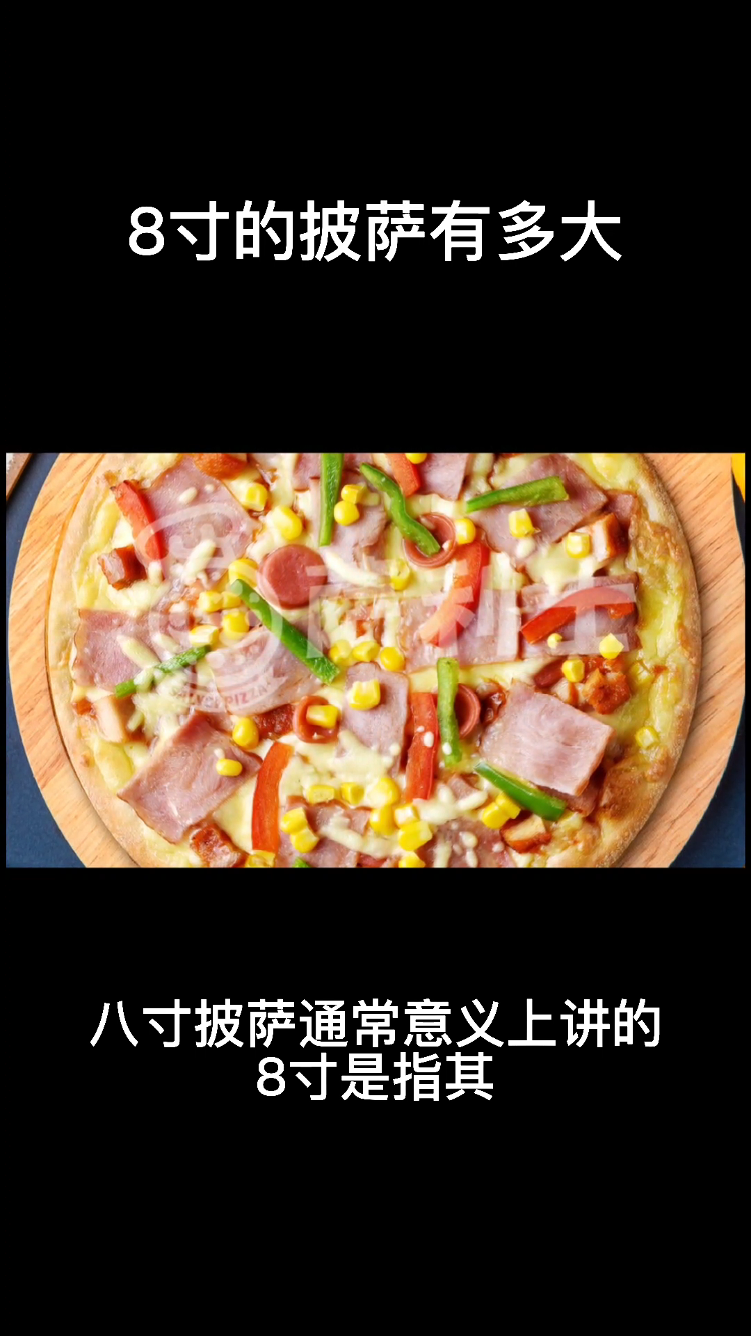 8寸的披萨有多大