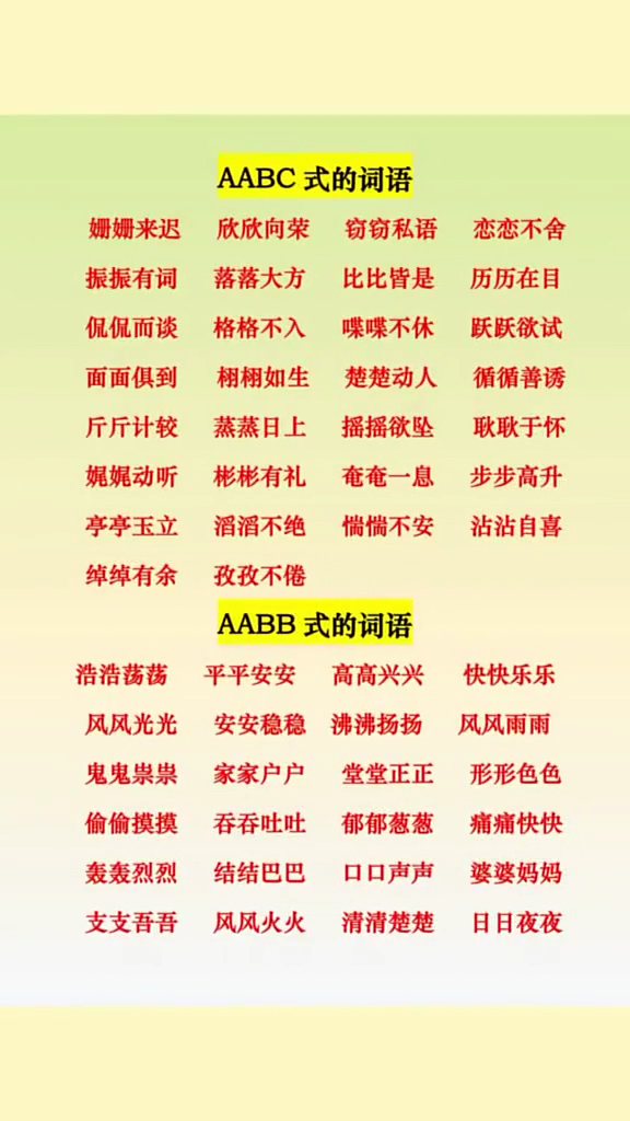 常用词语!