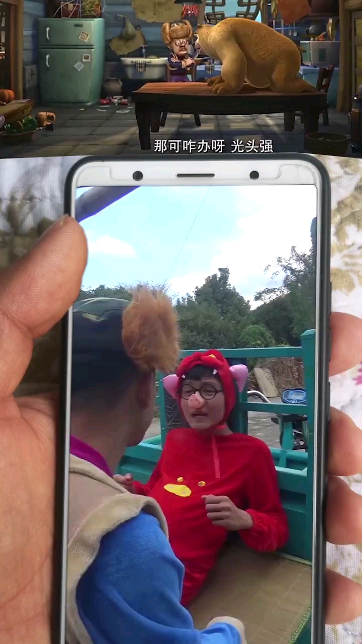 光头强为了他的黄金饺子可真的是下了很多的心血啊。