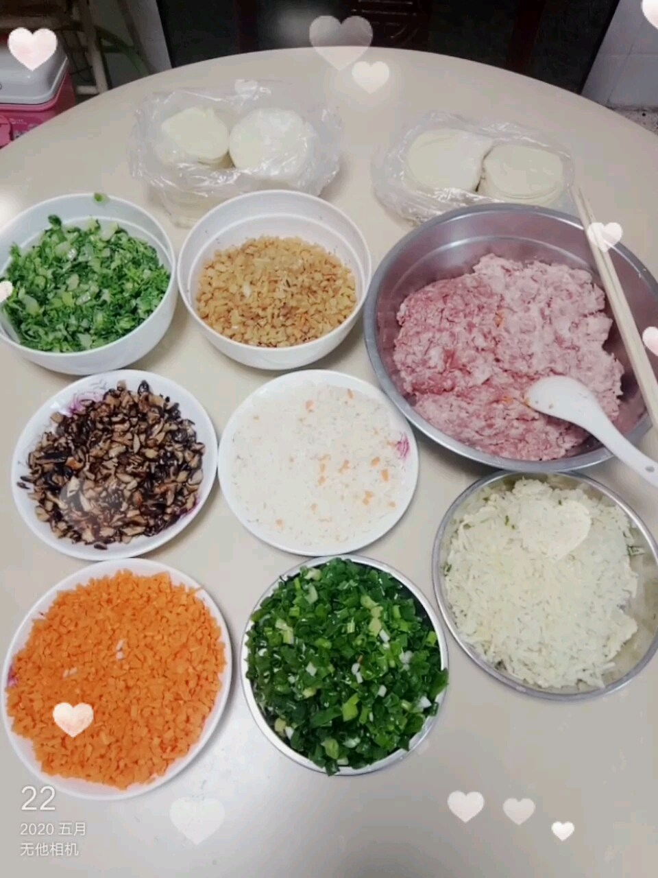 宝贝包饺子全过程