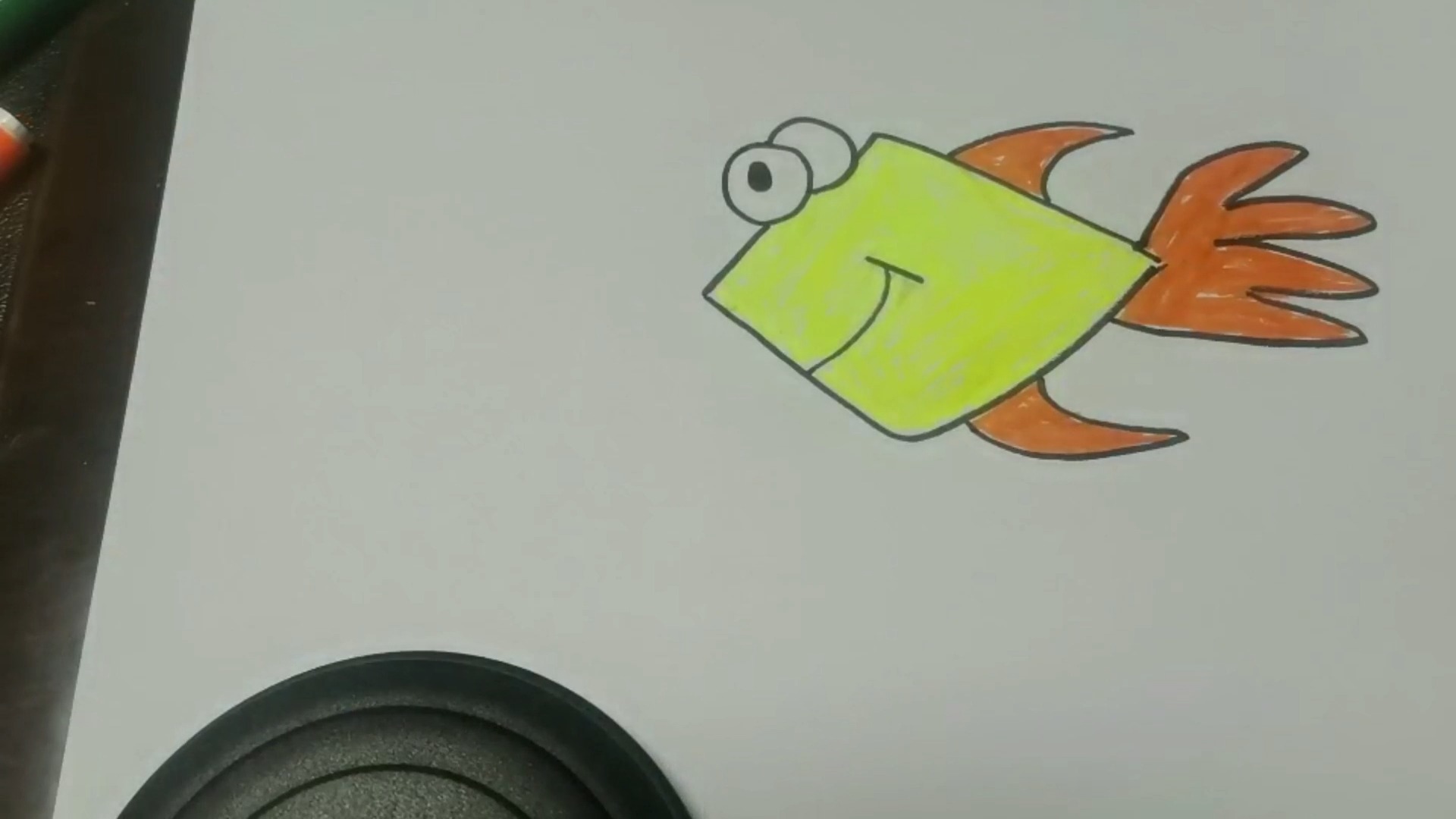 儿歌多多动物简笔画,学画小巧可爱的卡通鱼!