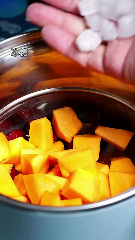 #我要上热门#女士经常喝它,拍照再也不用开美颜了木瓜粥美食