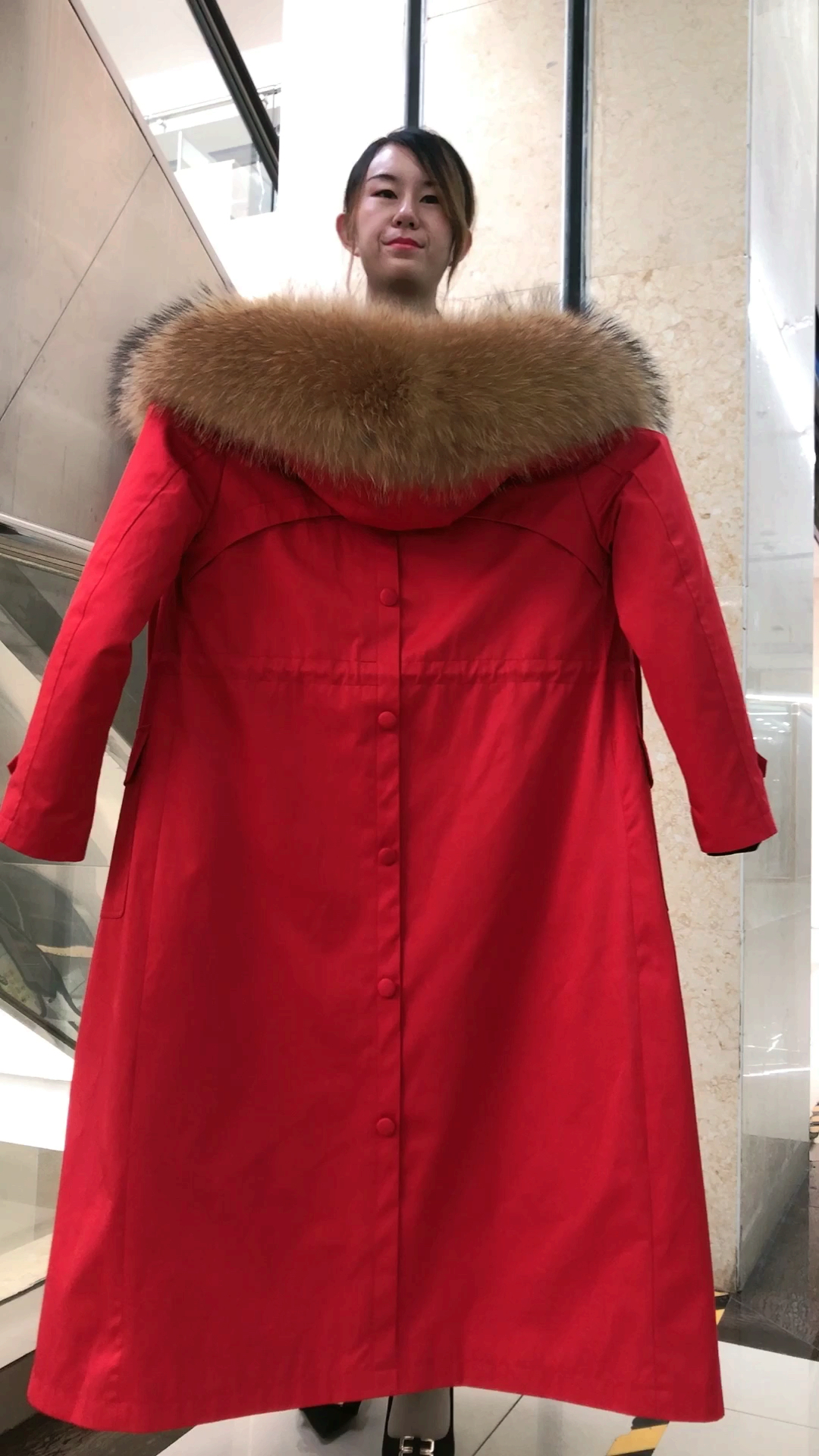 新款女装皮草派克服