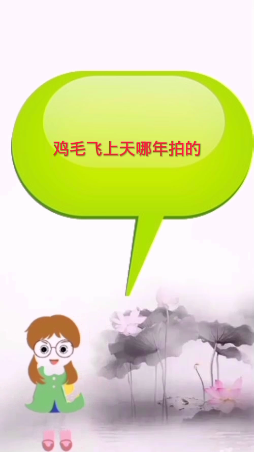 鸡毛飞上天哪年拍的